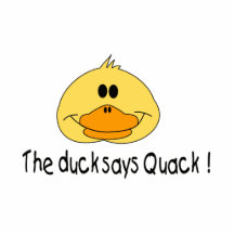 Duck Says Quack Acrylic Cut Out