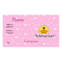 Duck Says Quack Business Card Templates