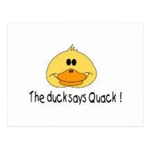 Duck Says Quack Post Cards