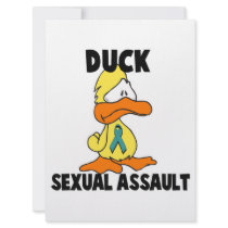 Duck Sexual Assault Custom Invitation