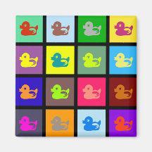 Duck Tile Wallpaper Magnets