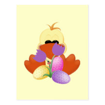 Duck, Tulips, and Eggs Tshirts and Gifts Post Card