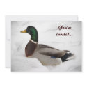 Duck Winter Solstice Party invitations