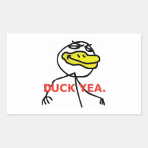 Duck Yea - Rectangle Stickers