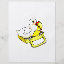 duckling chick in suitcase custom flyer