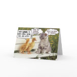 Ducklings and Kitten Greeting Cards