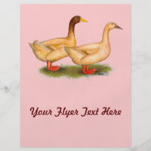 Ducks:  Buff Orpington Personalized Flyer