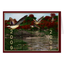 Ducks - Calendar 2009 Month at a Glance Cards