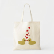 Ducks in Love Canvas Bags