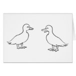  Ducks Outline cards
