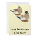 Ducks:  Penciled Calls invitations