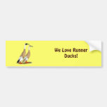 Ducks:  Penciled Indian Runners Bumper Sticker