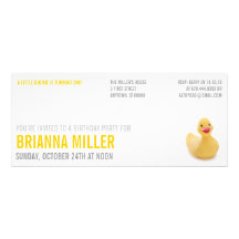 Ducky Kitsch Birthday Party Invitation