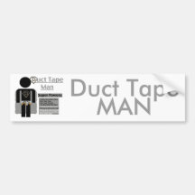 Duct Tape Man Bumper Sticker