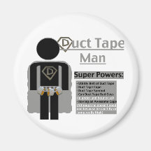 Duct Tape Man Fridge Magnet