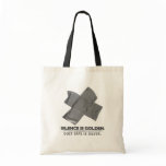 duct tape - silence is golden duct tape is silver canvas bag