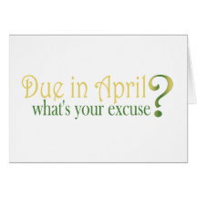 Due In April Cards