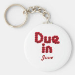 Due in June Keychain