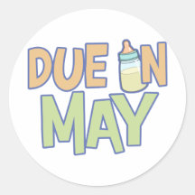 Due In May Sticker