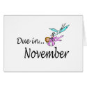 Due In November (Baby/Stork) cards