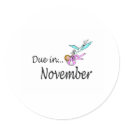 Due In November (Baby/Stork) stickers