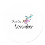 Due In November (Baby/Stork) stickers