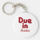 Due in October Keychain