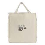 Due to the Recession Full time Mum Went Back to... embroidered bags