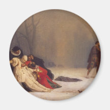Duel After A Masquerade Ball Fridge Magnet