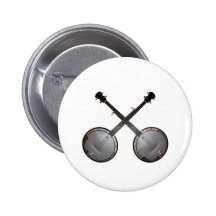 Duelling Banjos Pinback Button