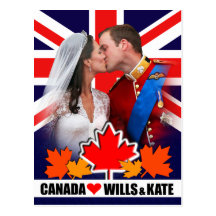 Duke & Duchess of Cambridge Canada Postcard