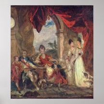 Duke of Marlborough and family by Joshua Reynolds Poster