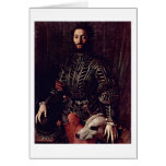 Duke Of Urbino By Angelo Bronzino Card