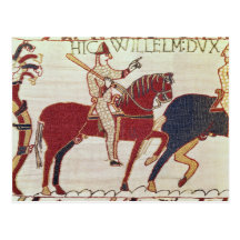Duke William exhorts his troops Postcard
