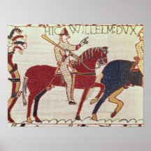 Duke William exhorts his troops Poster
