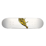 Dulcimer and hammers, musical instrument graphic skateboards