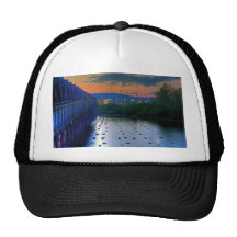 Duluth Shore from Pier Trucker Hat