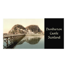 Dumbarton Castle, Dumbartonshire, Scotland Custom Photo Card