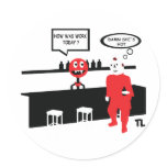 dummyandthebeauty icon round stickers