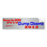 Dump Obama 2012 Bumper Sticker