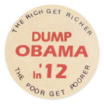 Dump Obama in '12 Stickers