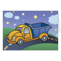 Dump Truck Kids Art Cards