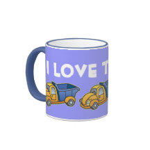 Dump Truck Kids Art Mugs