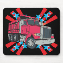 Dump Truck Stars Mouse Mat