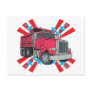 Dump Truck Stars Post Card