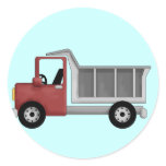 Dump Truck Tshirts and Gifts Round Sticker