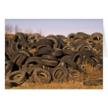 Dumped old tyres cards