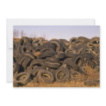 Dumped old tyres invitations