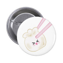 dumpling and chopsticks button