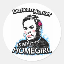 Duncan Hunter is my homegirl Sticker